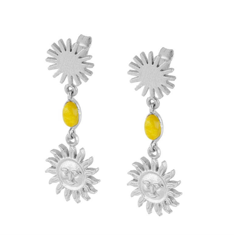 Pendientes Cala Nova Jade Amarillo