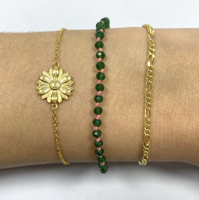 Pulsera Rosario Verde
