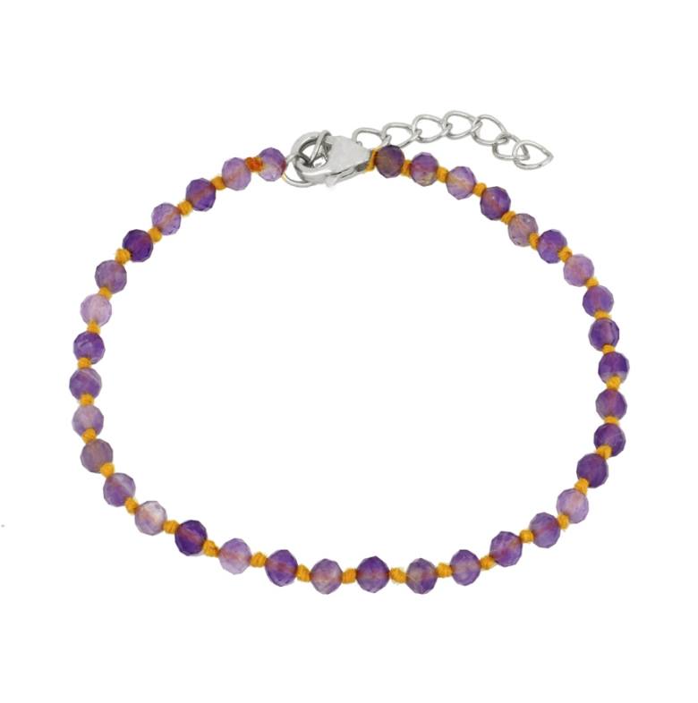 Pulsera Rosario Lila