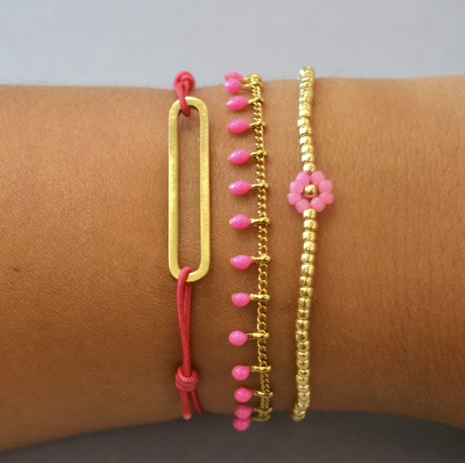 Pulsera Margarita Rosa