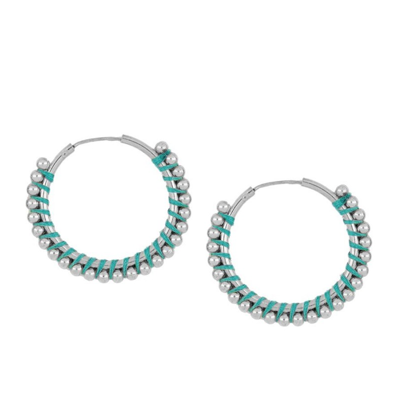 Pendientes Mondragó Turquesa 25mm