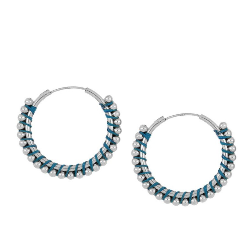 Pendientes Mondragó Azul 25mm