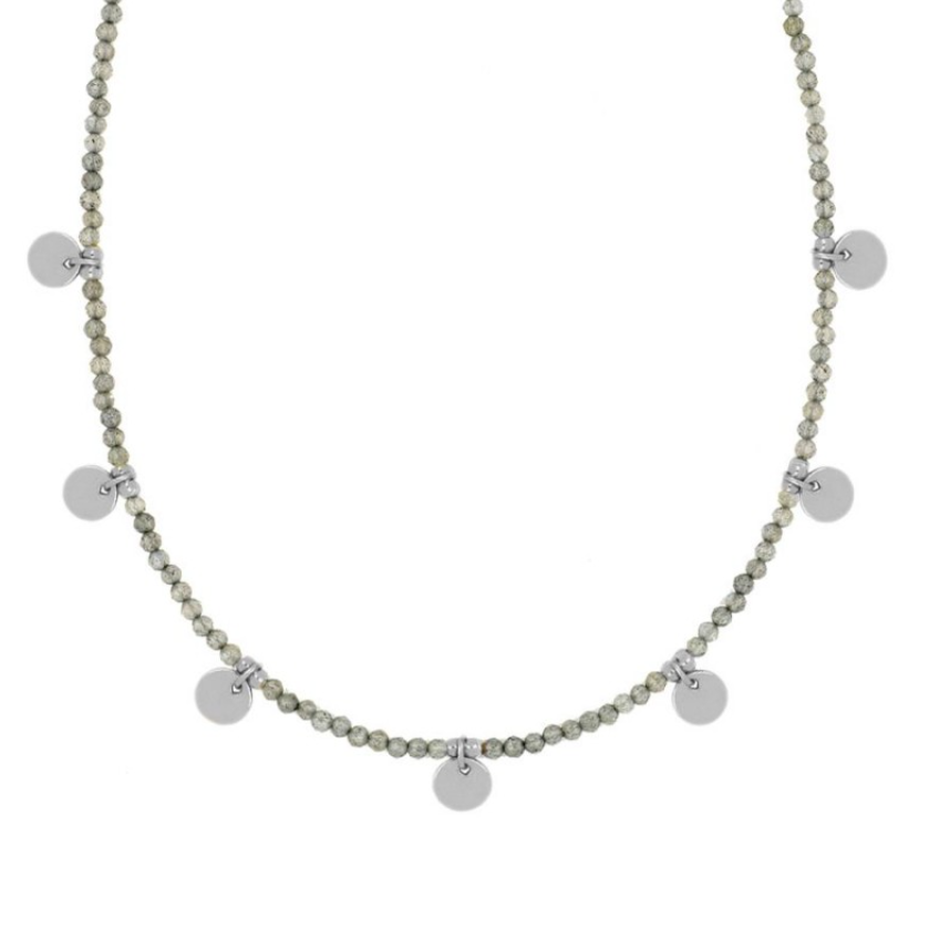 Collar Labradorita Dots