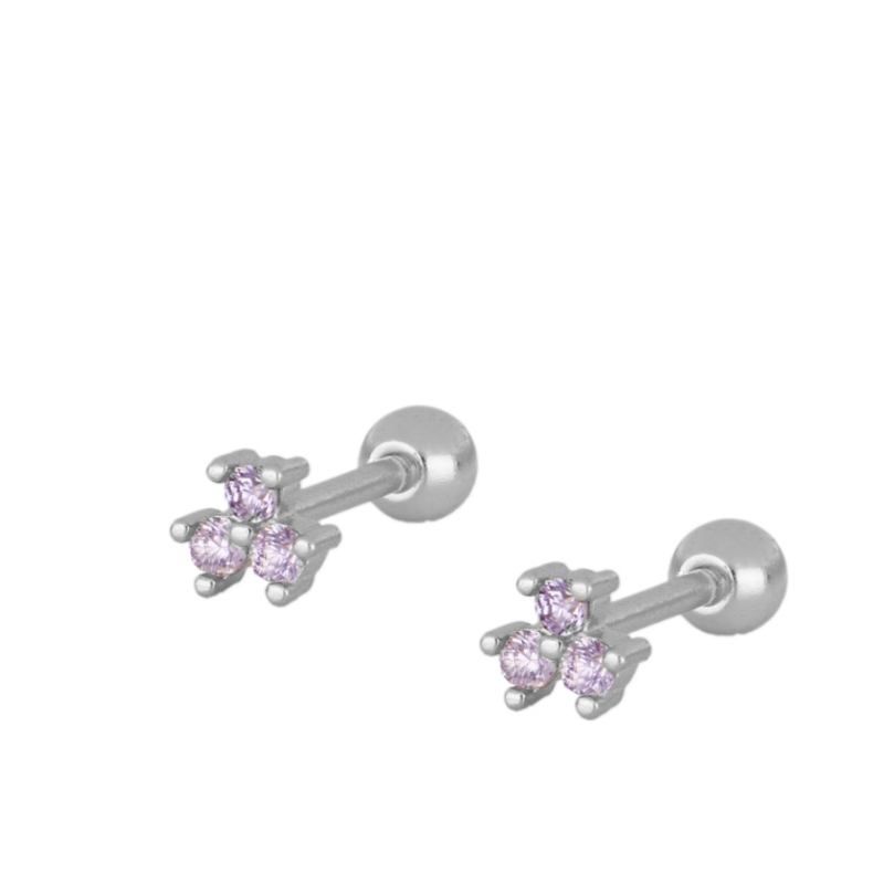 Piercing Triple Circonita Lila