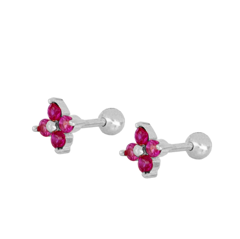 Piercing Flor Fucsia
