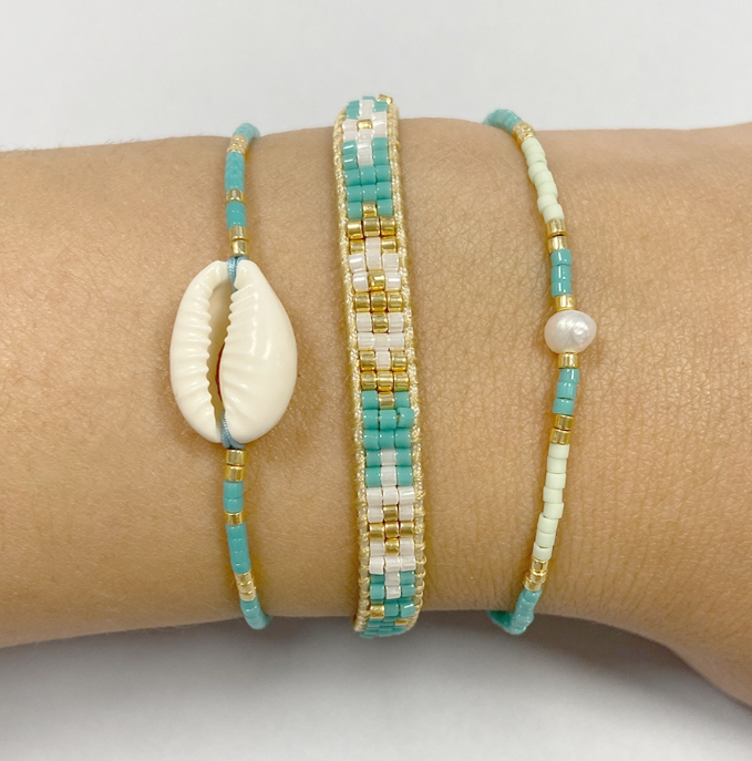 Pulsera Concha Turquesa