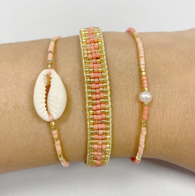 Pulsera Concha Rosa
