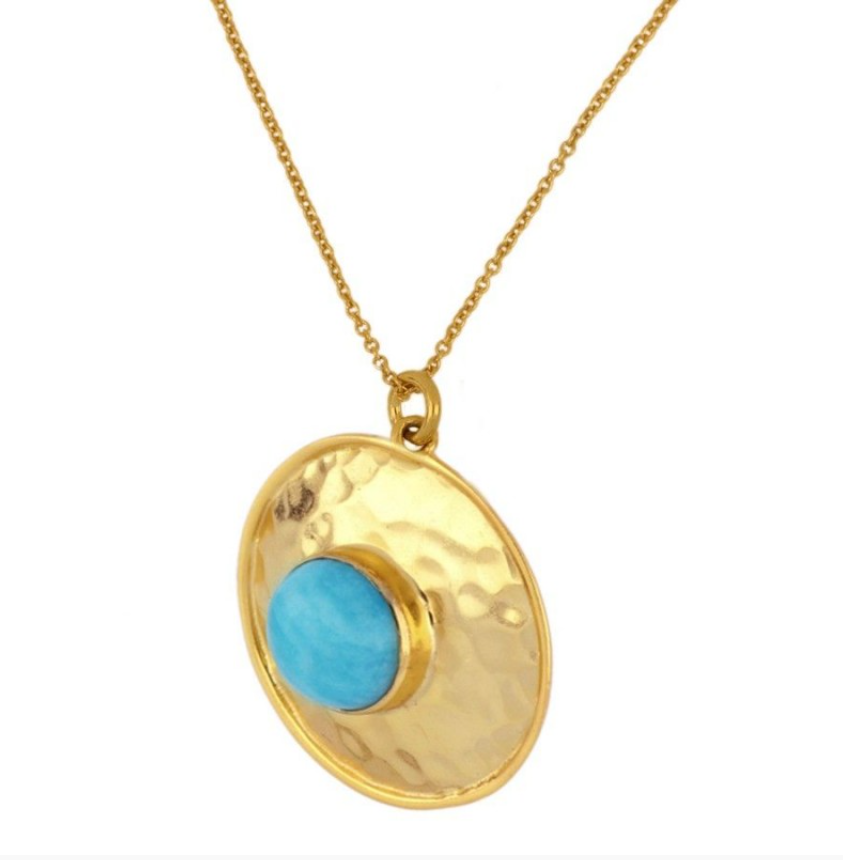 Collar Luna Llena Turquesa