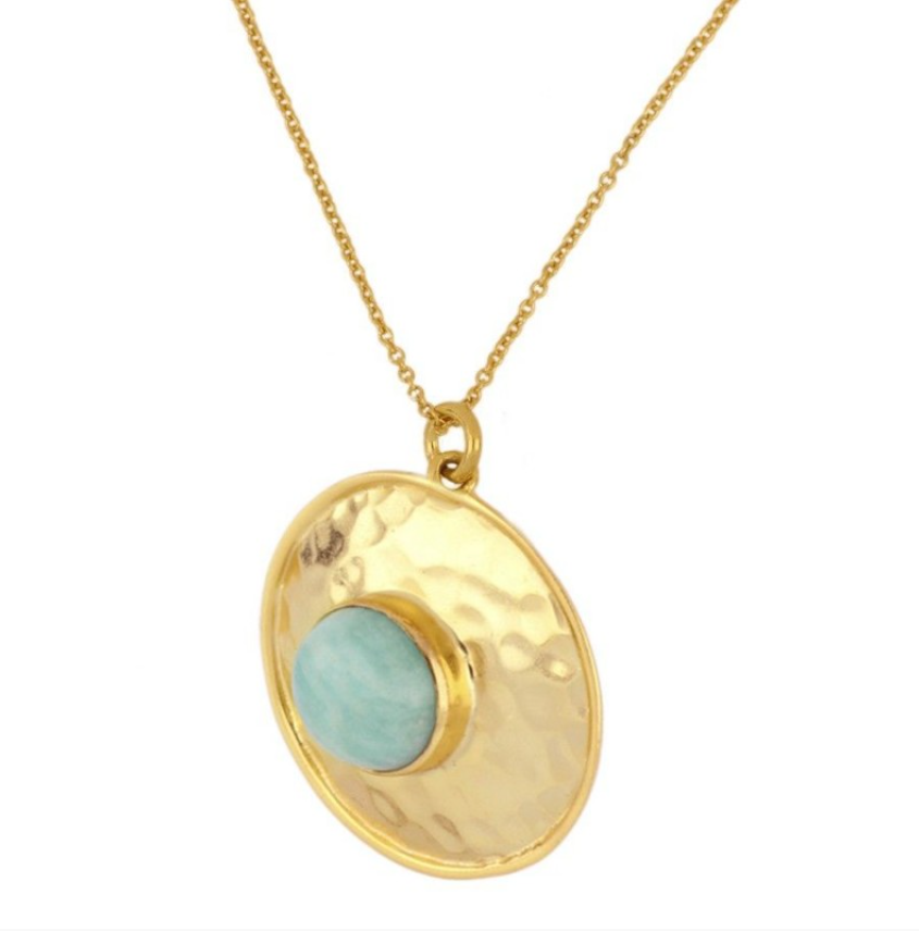 Collar Luna Llena Amazonita