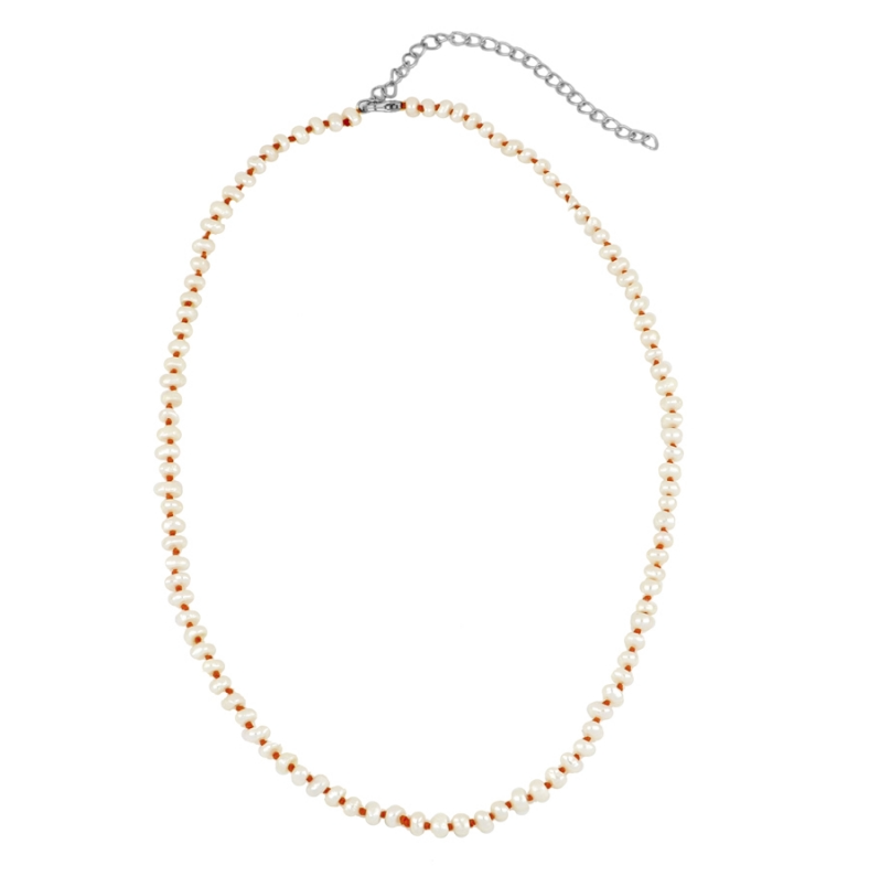 Collar Perla Naranja