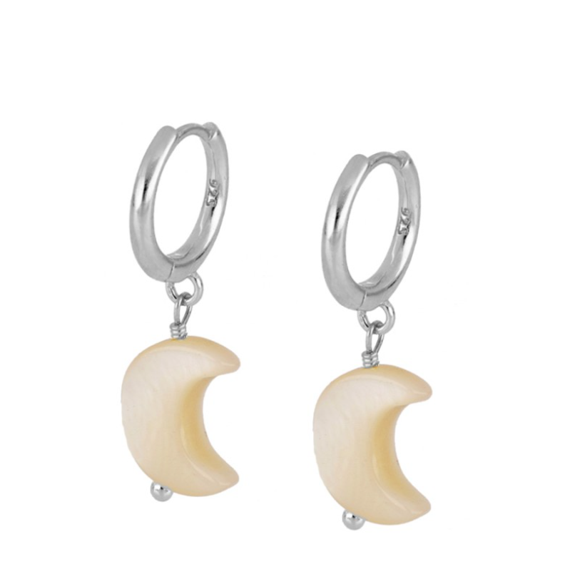 Pendientes Luna Nácar