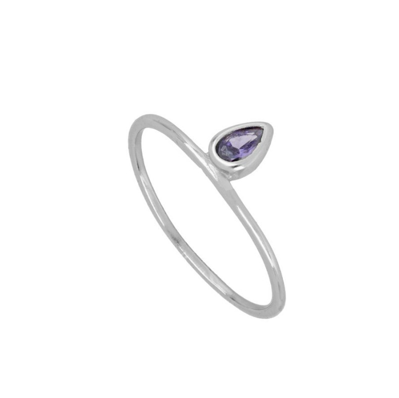Anillo Gota Lila