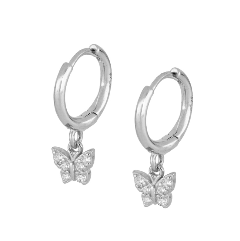 Pendientes Mariposa Blanca