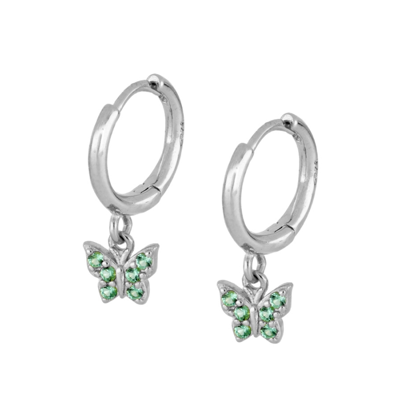 Pendientes Mariposa Verde