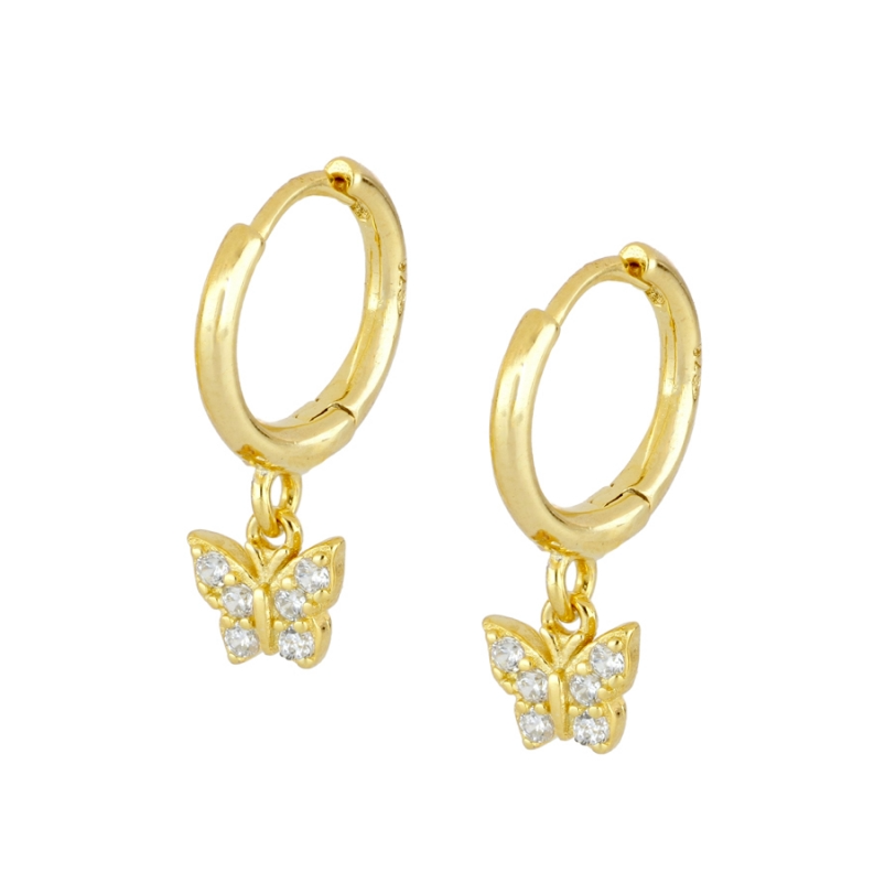 Pendientes Mariposa Blanca