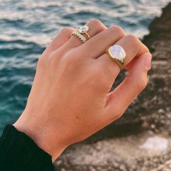 Anillo Perú Piedra Luna