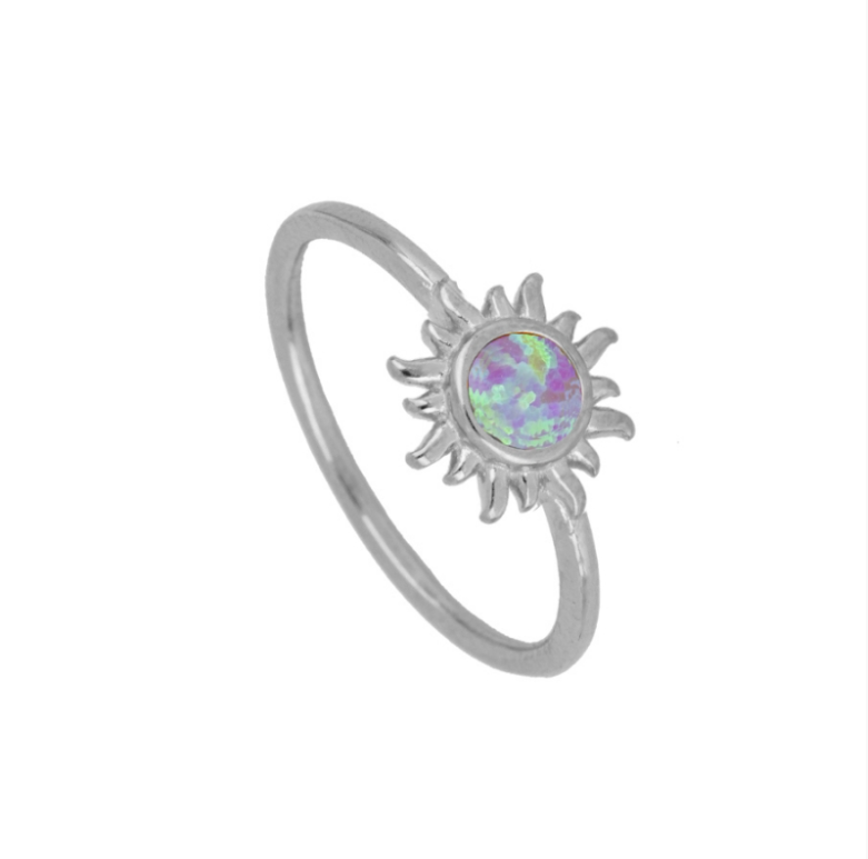 Anillo Sol Ópalo Lila