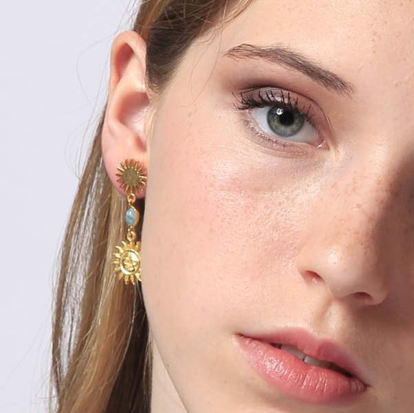 Pendientes Cala Nova Amazonita