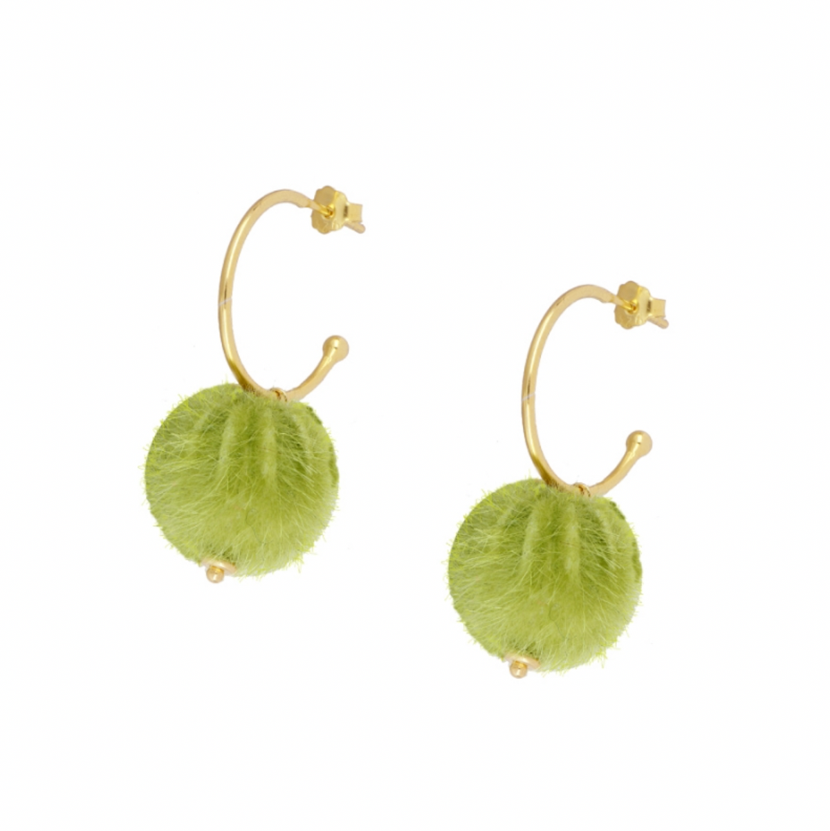 Pendientes Pompón Lima