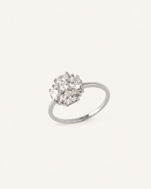 Anillo Flor d’Ametler · Fondo marfil