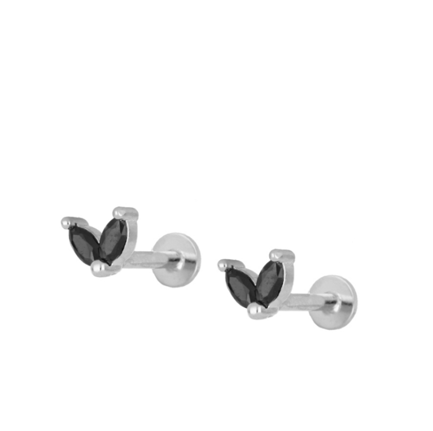 Piercing Semi-flor Negra