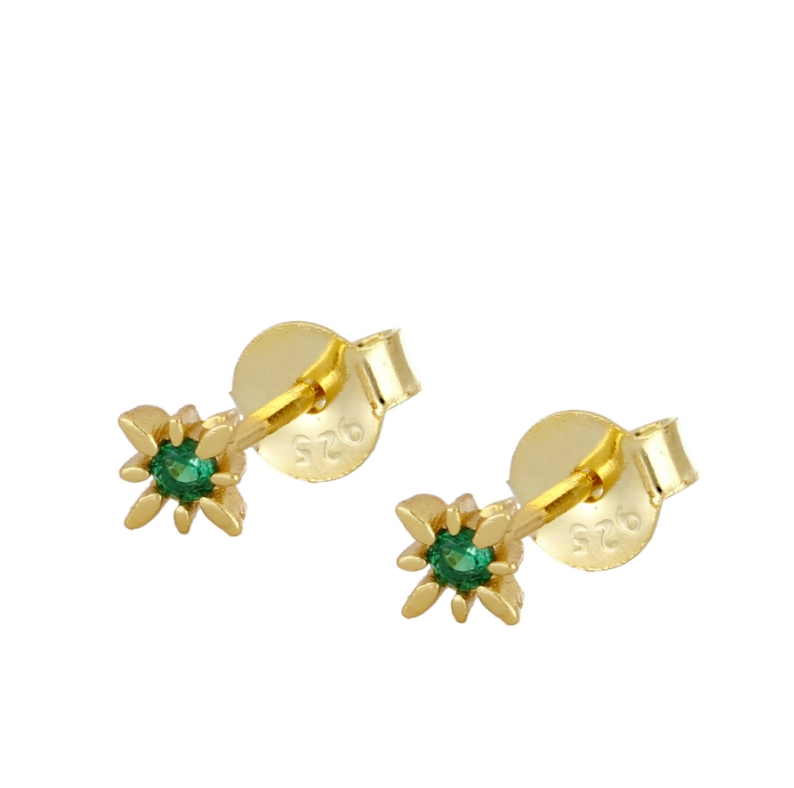 Pendientes Luz Verde