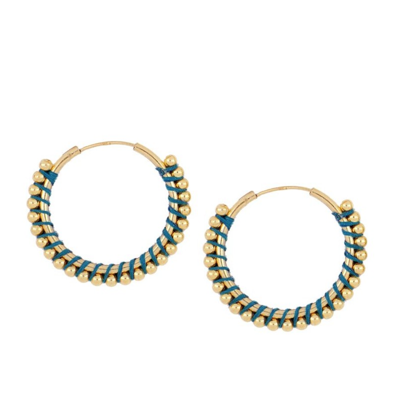 Pendientes Mondragó Azul 25mm
