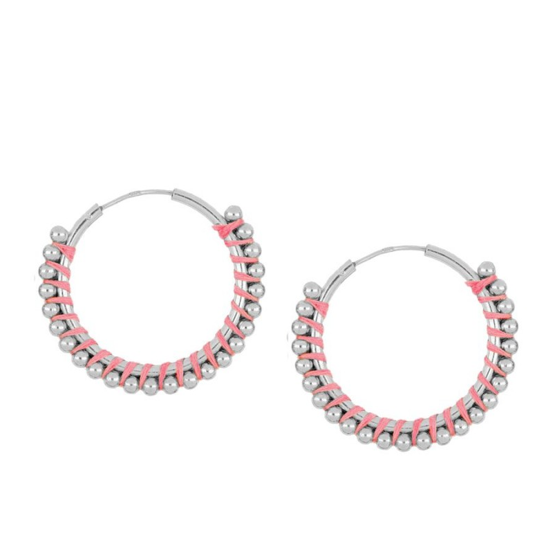 Pendientes Mondragó Rosa 25mm