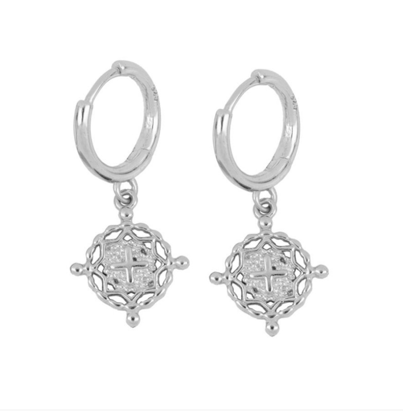Pendientes Rosetón