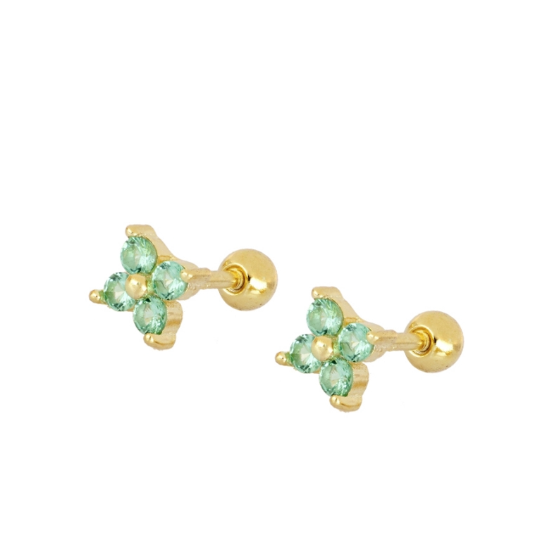 Piercing Flor Verde