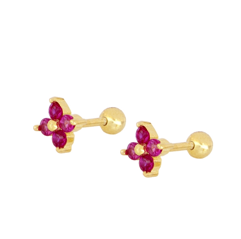 Piercing Flor Fucsia