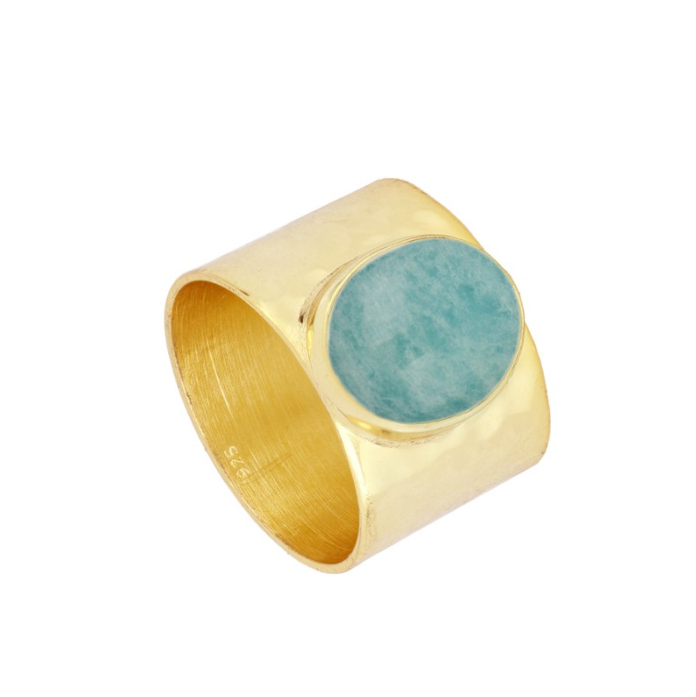 Anillo Jerez Amazonita