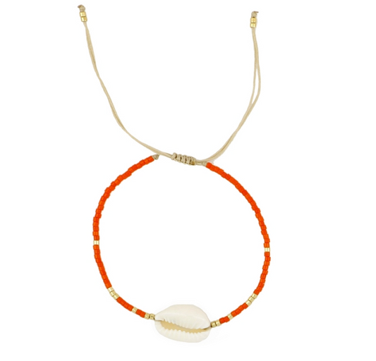 Pulsera Concha Naranja