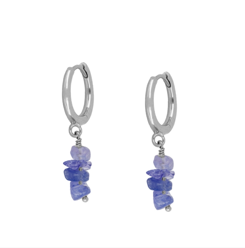 Pendientes Piedra Tanzanita