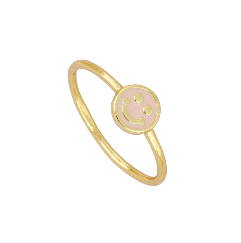 Anillo Mini Smile Rosa