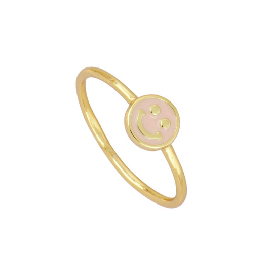 Anillo Mini Smile Rosa