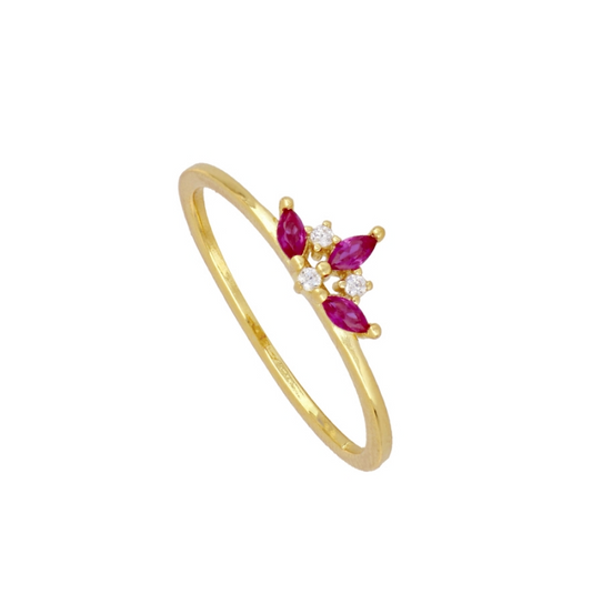 Anillo Tiara Fucsia