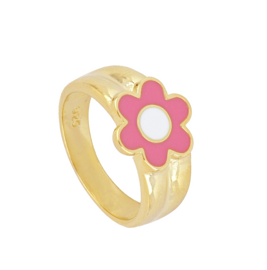 Anillo Sello Margarita Rosa