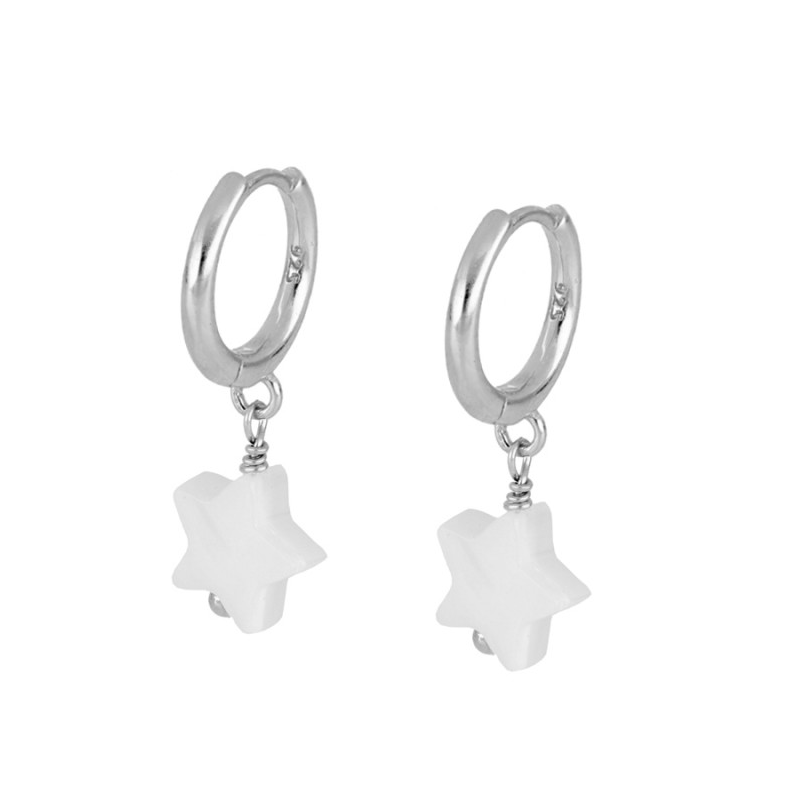 Pendientes Estrella Nácar