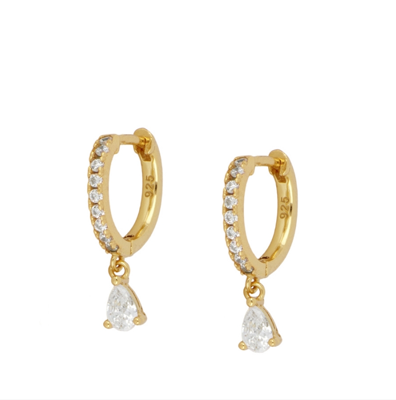 Pendientes Gota Blanca