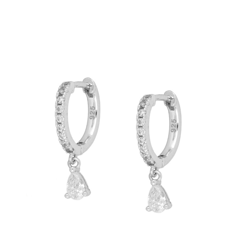 Pendientes Gota Blanca