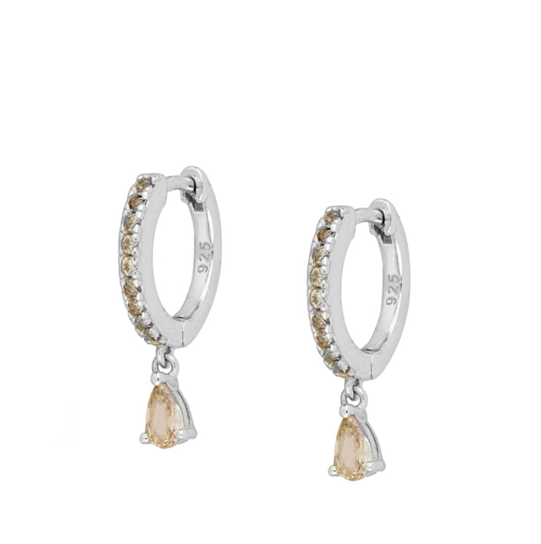 Pendientes Gota Champagne