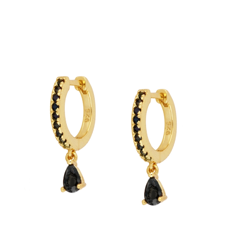 Pendientes Gota Negra