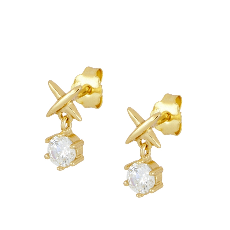 Pendientes Mini Cruzada