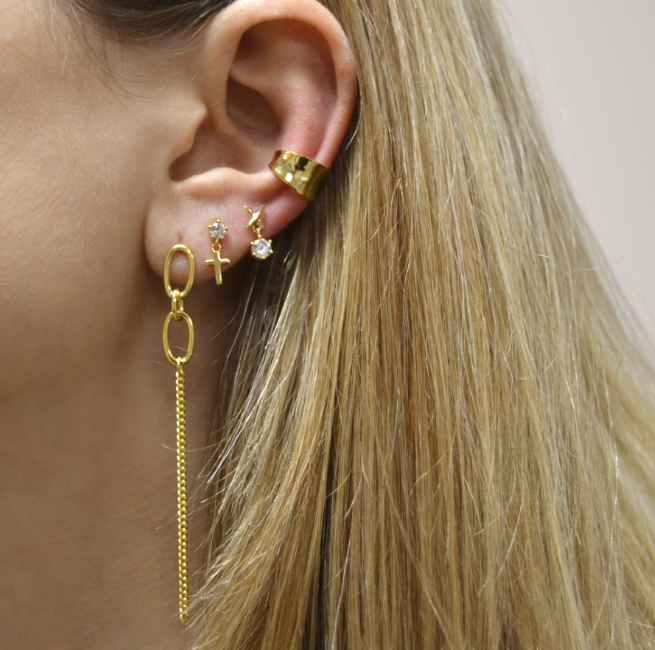 Pendientes Mini Cruzada
