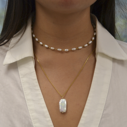 Collar Perlas de Agua